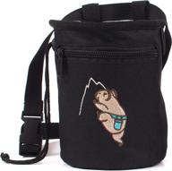 🐨 craggy's chalk bag: koala design with drawstring closure, zippered pocket, and adjustable belt logo