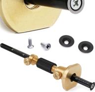 🔨 enhanced wheel marking gauge kit: 2 extra cutters, roll stop head, micro adjuster, metric imperial ruler & 7'' brass marker tool - woodworking must-have logo