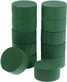 img 4 attached to Green Round Wet Floral Foam DIY Flower Arrangement Kit - Perfect for Wedding Aisle Flowers, Party Decorations (12 Pieces Included)