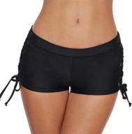 lus chic womens bottoms shorts logo