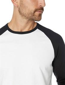 img 1 attached to 👕 Стильная и изящная базебольная футболка Amazon Essentials Slim Fit