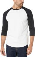 👕 amazon essentials slim fit baseball t shirt: stylish and streamlined logo