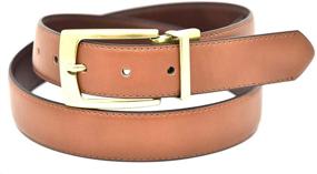 img 4 attached to NYBC Reversible Belt Detail Textured Men's Accessories and Belts