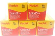 high-quality kodak colorplus 200 asa film - pack of 5 rolls (36 exposures each) logo