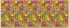 img 1 attached to 🌺 Beistle 52128 Luau Backdrop, 4 Feet x 30 Feet, Multicolored - Enhance Visibility with SEO