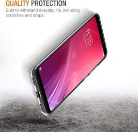 img 1 attached to 💜 BLU Vivo XL6 Phone Case with Tempered Glass Screen Protector and Rotating Ring: Ultimate Protection and Functionality in Stylish Purple