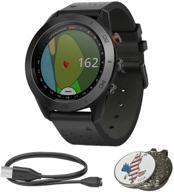 набор garmin approach s60: гольф-часы с gps-навигацией, usb-кабель для зарядки/передачи данных и набор кастомных гольф-шапок со штифтом для маркировки мячей логотип