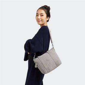 img 1 attached to 👜 Kipling Women's Asseni Mini Tote: Stylish Lightweight Shoulder Bag for Everyday Use in Grey Gris