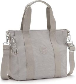 img 3 attached to 👜 Kipling Women's Asseni Mini Tote: Stylish Lightweight Shoulder Bag for Everyday Use in Grey Gris