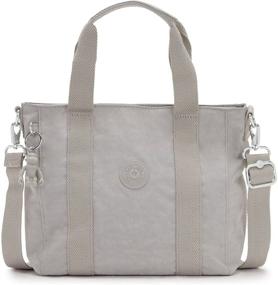 img 4 attached to 👜 Kipling Women's Asseni Mini Tote: Stylish Lightweight Shoulder Bag for Everyday Use in Grey Gris