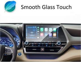 img 3 attached to 📱 2020 2021 Toyota Highlander 12.3 Inch Touch Screen Protector - Platinum, Anti-Scratch, Shock-Resistant Tempered Glass by Wonderfulhz