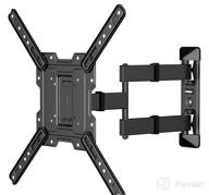 img 1 attached to Full Motion TV Wall Mount, Swivel Articulating Arms for 26-55 Inch TVs, Perfect Center Design, VESA 400x400mm and 77 lbs Capacity - Mounting Dream MD2413-MX review by Mark Strong