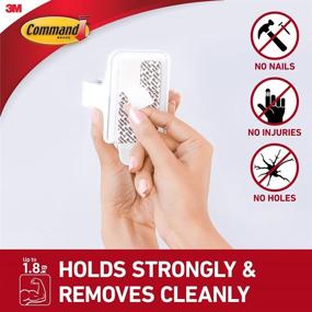 img 3 attached to 🧹 Effortless Storage: Command Broom Holder Wall Mount - Easy On, Easy Off - White, 1 Gripper