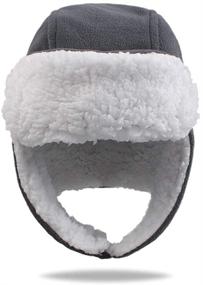 img 4 attached to 🧥 Stay Warm and Stylish with Pesaat Trapper Winter Toddler Earflap Boys' Accessories