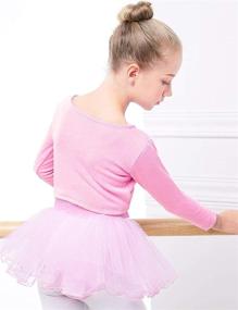 img 3 attached to 👗 Daydance Cropped Ballet Sweater Leotards: Stylish and Comfortable Girls' Clothing