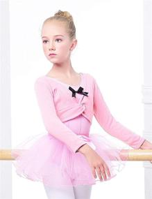 img 2 attached to 👗 Daydance Cropped Ballet Sweater Leotards: Stylish and Comfortable Girls' Clothing