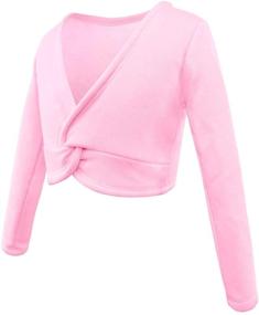 img 4 attached to 👗 Daydance Cropped Ballet Sweater Leotards: Stylish and Comfortable Girls' Clothing
