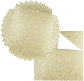 img 4 attached to 🎉 Premium 20 Sheets Glitter Cardstock 12" x 12" - Ideal for Scrapbooking - Holidays - Weddings - Birthdays - Parties - 300GSM - Perfect for Paper Cutting, Bending, or Shaping - Gold, Pack of 20