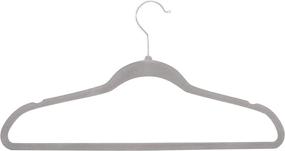 img 1 attached to Sleek Velvet Hangers Non Slip Hanger Storage & Organization