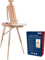 🎨 u.s. art supply coronado french style sketchbox easel - portable beechwood studio & field tripod stand with drawer and artist palette - ideal for painting, sketching, and canvas display logo