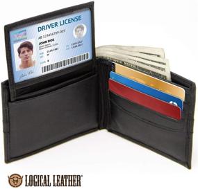 img 2 attached to Logical Leather Bifold Wallet Comfortable Men's Accessories