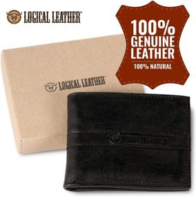 img 3 attached to Logical Leather Bifold Wallet Comfortable Men's Accessories