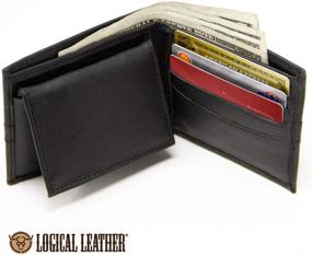 img 1 attached to Logical Leather Bifold Wallet Comfortable Men's Accessories