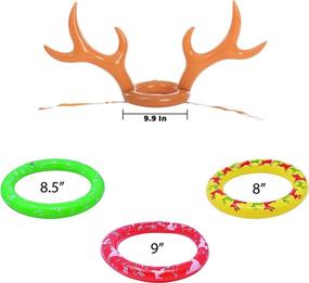 img 3 attached to Inflatable Antlers Reindeer Antler Christmas Sports & Fitness