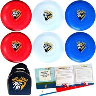 🥏 ultimate disc golf set: 6 discs with distance driver, mid range and putter - perfect starter pack for beginners, with handy travel carry bag logo