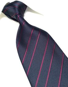 img 2 attached to Microfibre Towergem Stripe Polyester Necktie: Stylish Men's Accessory for Ties, Cummerbunds & Pocket Squares