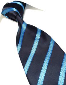 img 1 attached to Microfibre Towergem Stripe Polyester Necktie: Stylish Men's Accessory for Ties, Cummerbunds & Pocket Squares