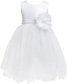 img 4 attached to Bridesmaid Princess Girls' Clothing and Dresses: Toddler Wedding Dresses