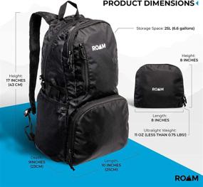 img 3 attached to 🎒 Ultra-Lightweight and Packable Roam 25L Backpack: Perfect for Travel and Outdoor Adventures!