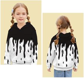 img 1 attached to 👕 Sweatshirt Realistic Printed Pullover Pockets - Trendy Boys' Clothing Exuding Style and Convenience