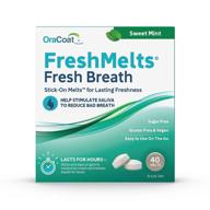 🍃 oracoat freshmelts: stick-on melts for lasting freshness & sweet mint flavor - 40 count logo