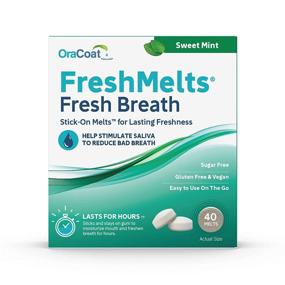 img 4 attached to 🍃 OraCoat FreshMelts: Stick-on Melts for Lasting Freshness & Sweet Mint Flavor - 40 Count
