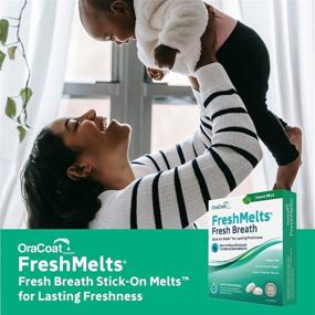 img 2 attached to 🍃 OraCoat FreshMelts: Stick-on Melts for Lasting Freshness & Sweet Mint Flavor - 40 Count