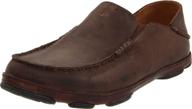 olukai leather nubuck moisture wicking weather men's shoes and loafers & slip-ons logo