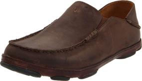 img 3 attached to OLUKAI Leather Nubuck Moisture Wicking Weather Men's Shoes and Loafers & Slip-Ons