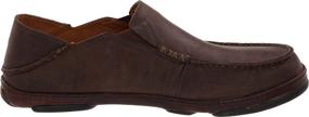 img 1 attached to OLUKAI Leather Nubuck Moisture Wicking Weather Men's Shoes and Loafers & Slip-Ons