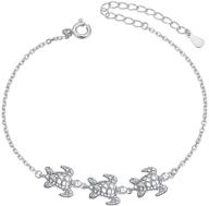 s925 sterling silver turtle jewelry set for women: earrings, necklace, ring, and bracelet logo