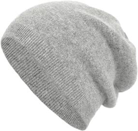 img 3 attached to 🧣 Winter Cashmere Beanie: Unisex Double Layer Warm Hat for Women and Men by EASTER BARTHE