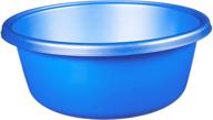 💙 ybm home 1148 round plastic wash basin in blue logo