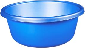 img 4 attached to 💙 YBM Home 1148 Round Plastic Wash Basin in Blue