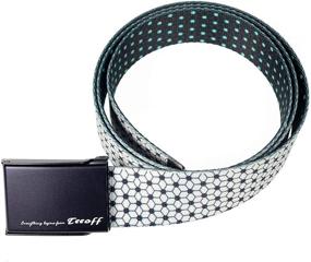 img 3 attached to Teeoff Reversible Buckle Printed Webbing Men's Accessories