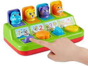 img 3 attached to 🎁 Интерактивная игрушка Think Gizmos с выдвижной активностью: супер веселая игра Peek-a-Boo для малышей и малышей (1 год и старше)
