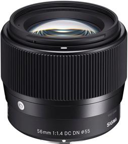 img 2 attached to 📷 Sigma 56 мм E-Mount (Sony) фиксированный объектив: исключительное качество в черном (351965)