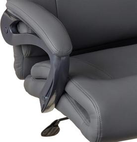 img 1 attached to 🪑 Boss Office Products Double Layer Executive Chair in Grey: Ultimate Comfort and Style Combined!