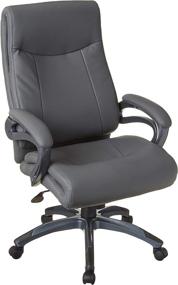 img 4 attached to 🪑 Boss Office Products Double Layer Executive Chair in Grey: Ultimate Comfort and Style Combined!