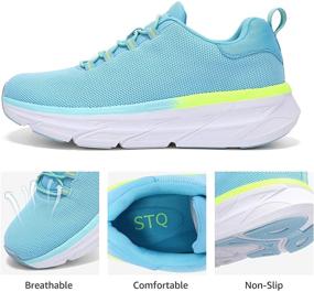 img 2 attached to STQ Walking Breathable Sneakers Comfortable Women's Shoes and Athletic